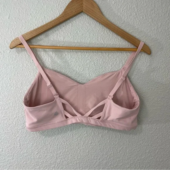 Athleta Elation Sport Bra Orchid Pink Sz Large - Picture 4 of 5